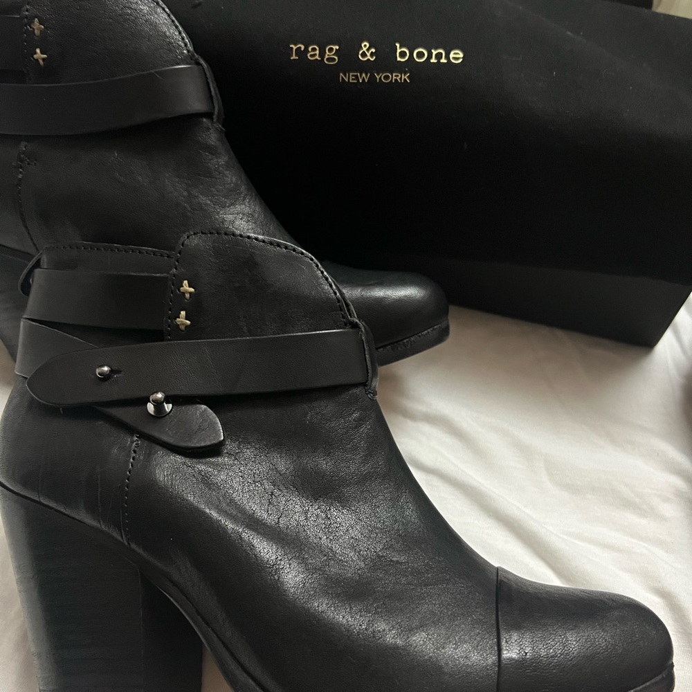 Rag & Bone Harlow Ankle Boots Black NWT